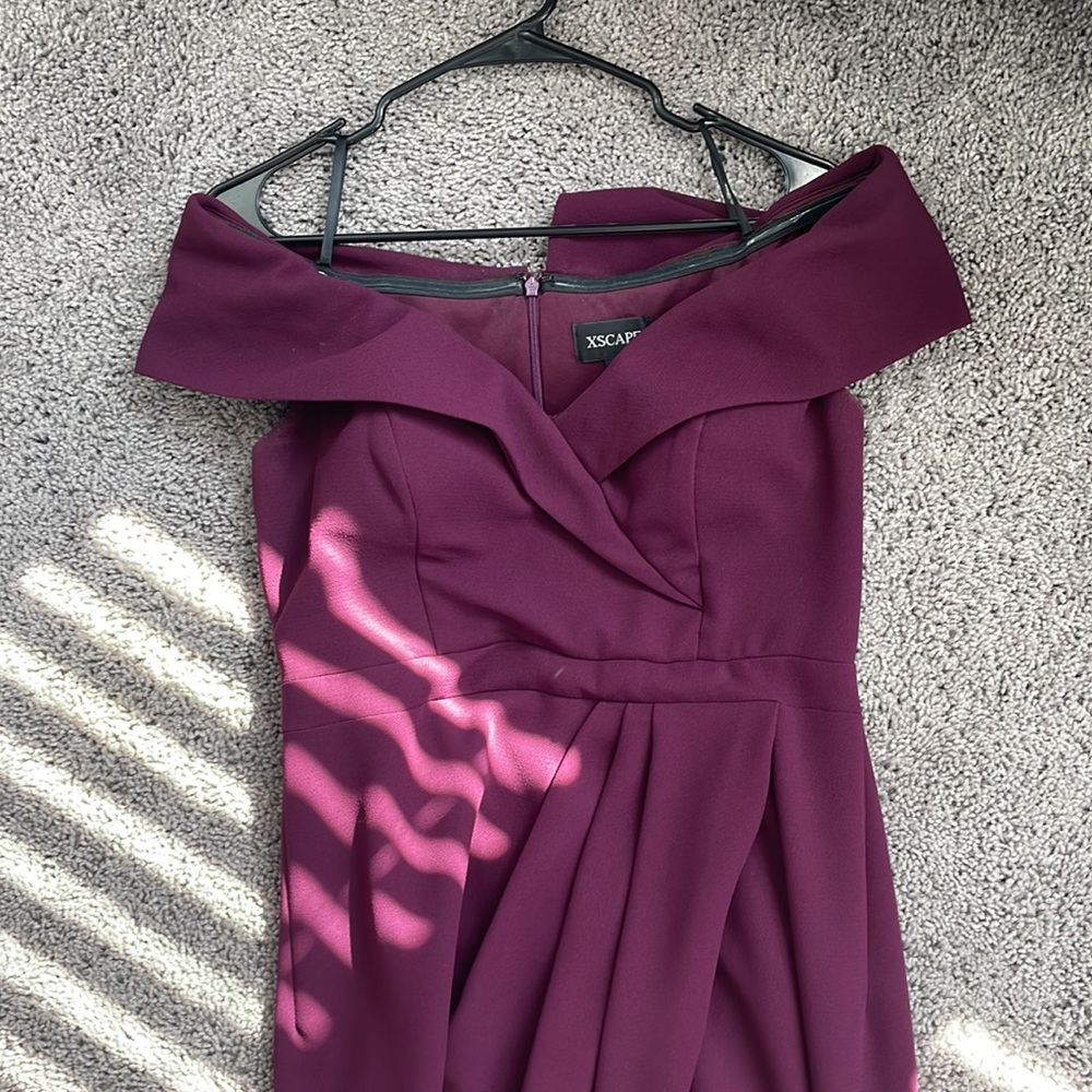 Xscape Off Shoulder Sweetheart Dress
